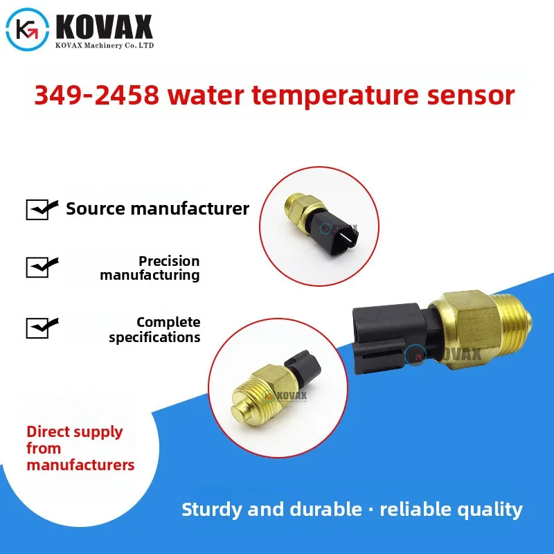 

Manufacturer supplied 349-2458 water temperature sensor 10000-45277 1106 1103 excavator mechanical parts