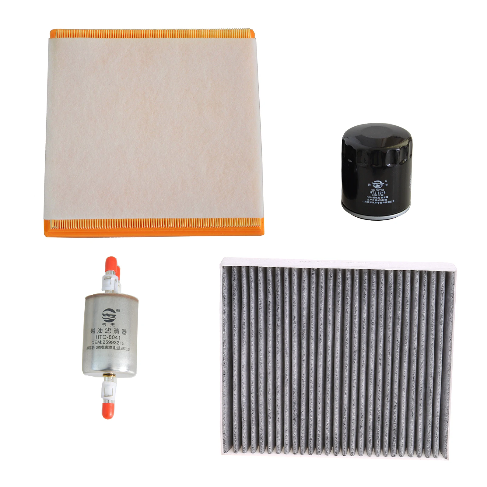 

2/3/4Pcs Filters Kit For Cadillac SRX 3.0L 3.6L 2009- 89017524 12640445 20897358 13271191 25993215 Air Cabin Oil Fuel Filter