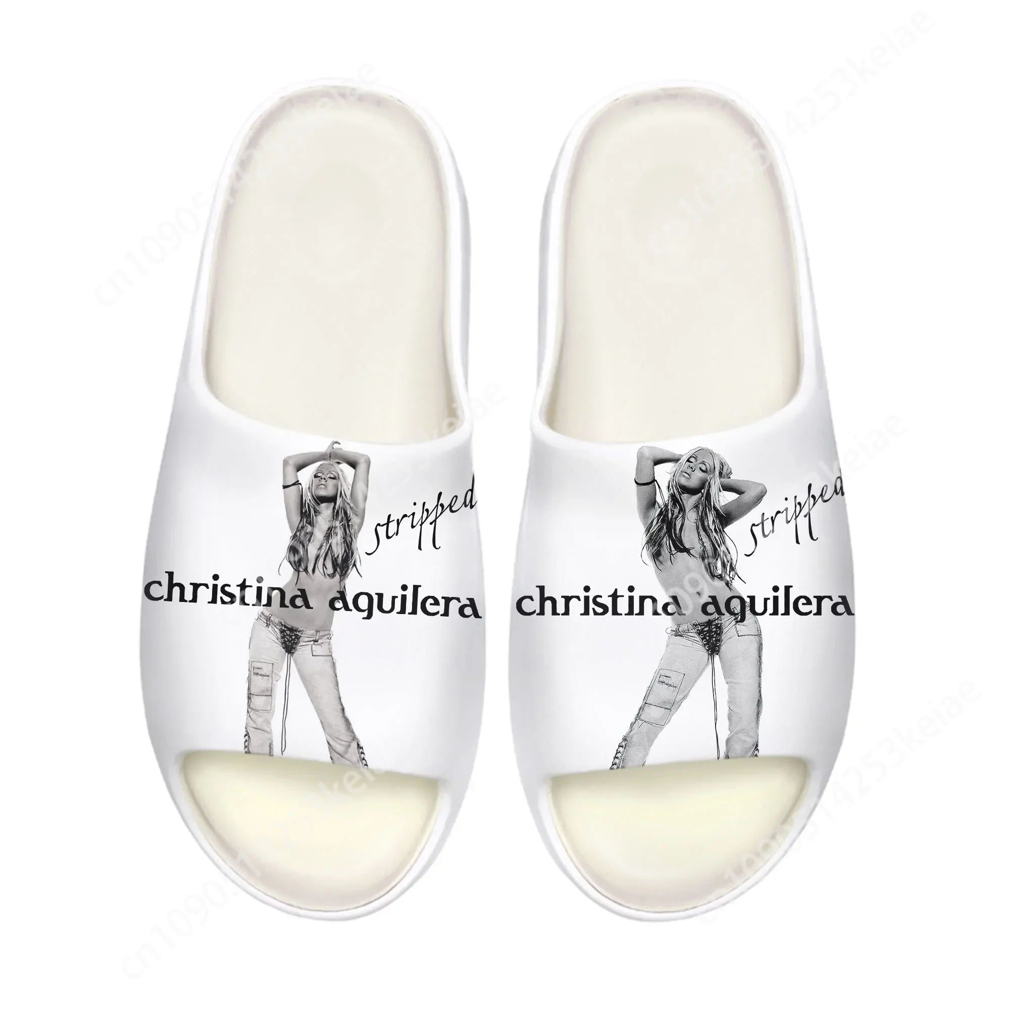 Christina Aguilera Pantofole con suola morbida Zoccoli per la casa Scarpe da acqua Uomo Donna Adolescente Personalizza Sandali da bagno sulla merda