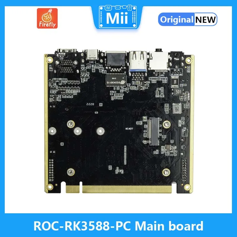 ROC-RK3588-PC Rockchip RK3588 Motherboard for ARM PC, Mini PC, NAS, Edge Computing,Cloud Server, Smart NVR