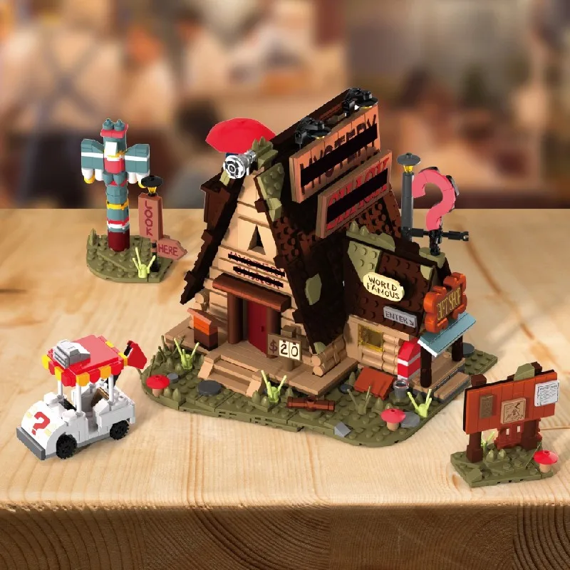 Juego de construcción de casa Medieval, 1125 Uds., arquitectura urbana, bloques de construcción modulares, Kit de modelo de ensamblaje, regalo de Navidad para adultos