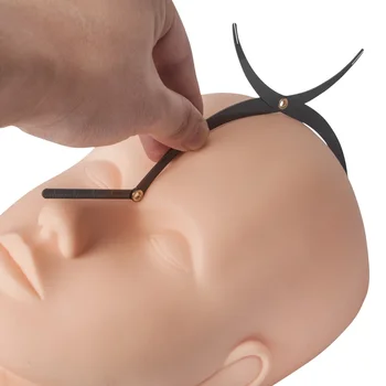 Proportional Edelstahl Lineal Augenbrauen Schablonen Golden Ratio messen Microb lading Position ierungs werkzeug 1 stücke