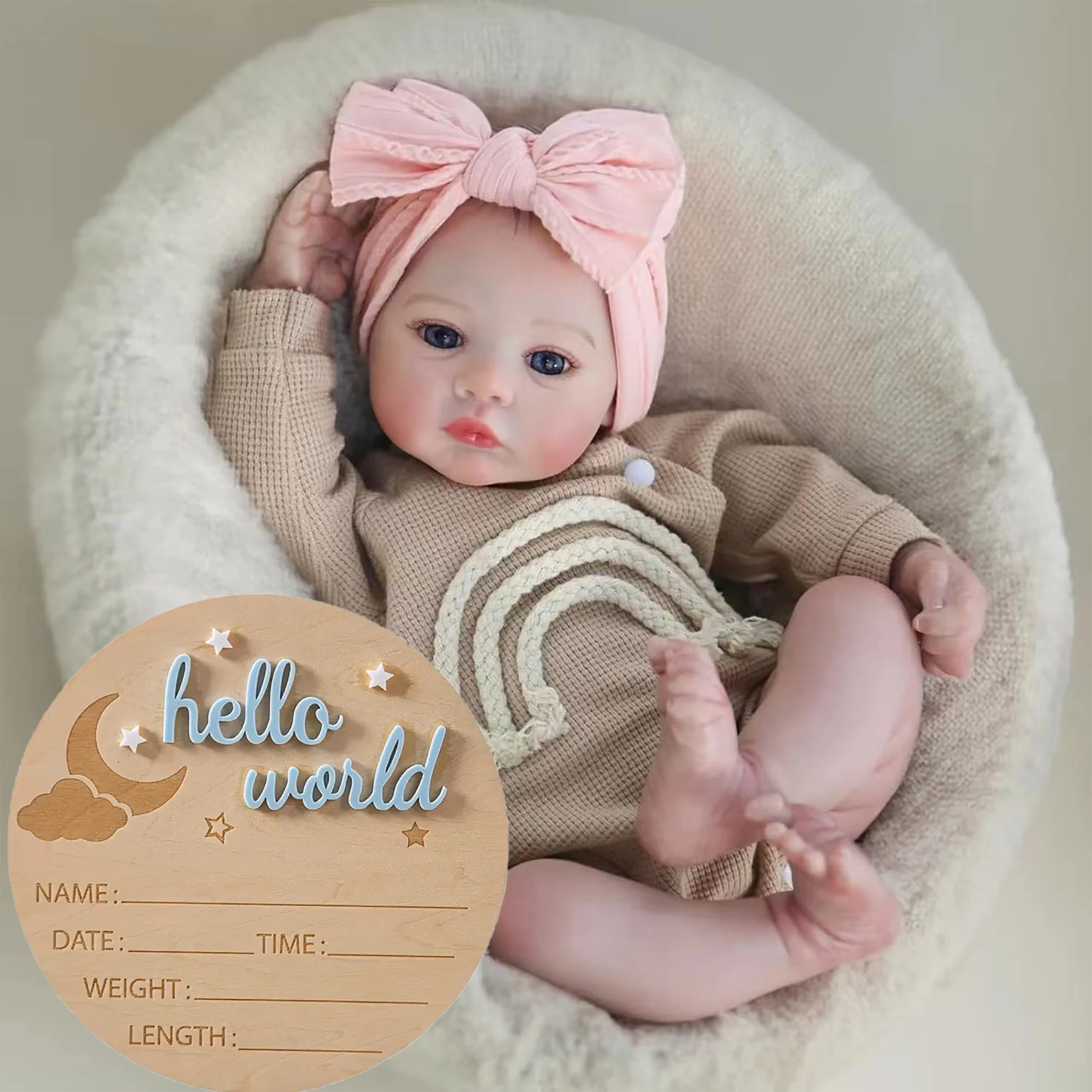 

18-дюймовая высококачественная кукла 3067Мустовая моющаяся кукла с раскрашенными волосами и изысканными 3D-раскрашенными венами