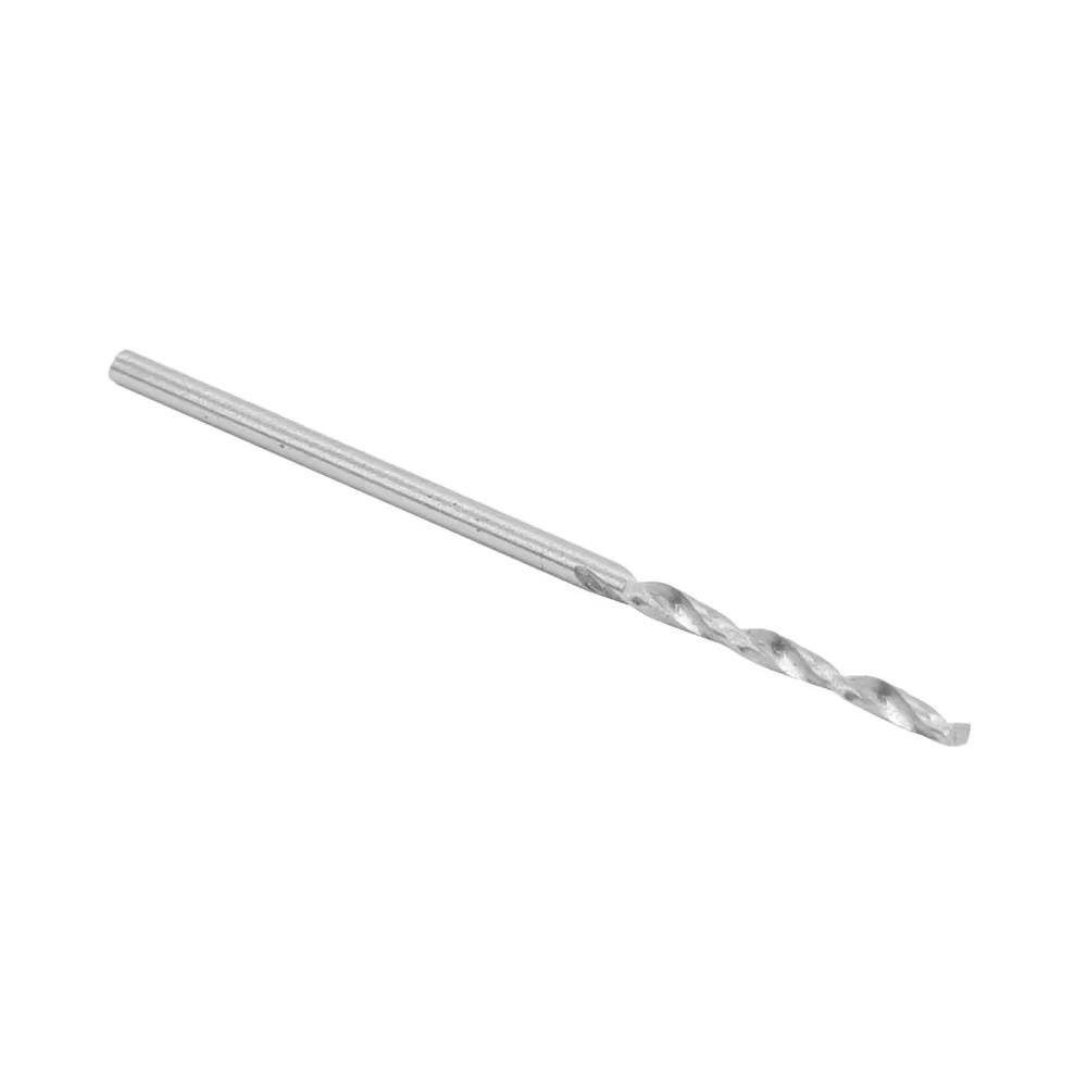 10pcs High-Speed Steel Twist Drill Bits 1.3mm Diameter Uncoated Bright Finish Micro Drill Bits 118° Point Angle