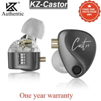 KZ Castor Intra-auricular dinâmico 2DD, fones de ouvido de monitoramento de alta fidelidade, ZSN Pro e EDX Pro.