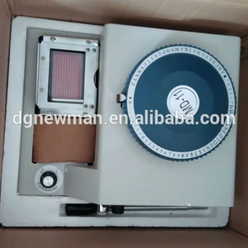Mesin Emboss Label Manual MD-11 Mesin Emboss Kartu PVC