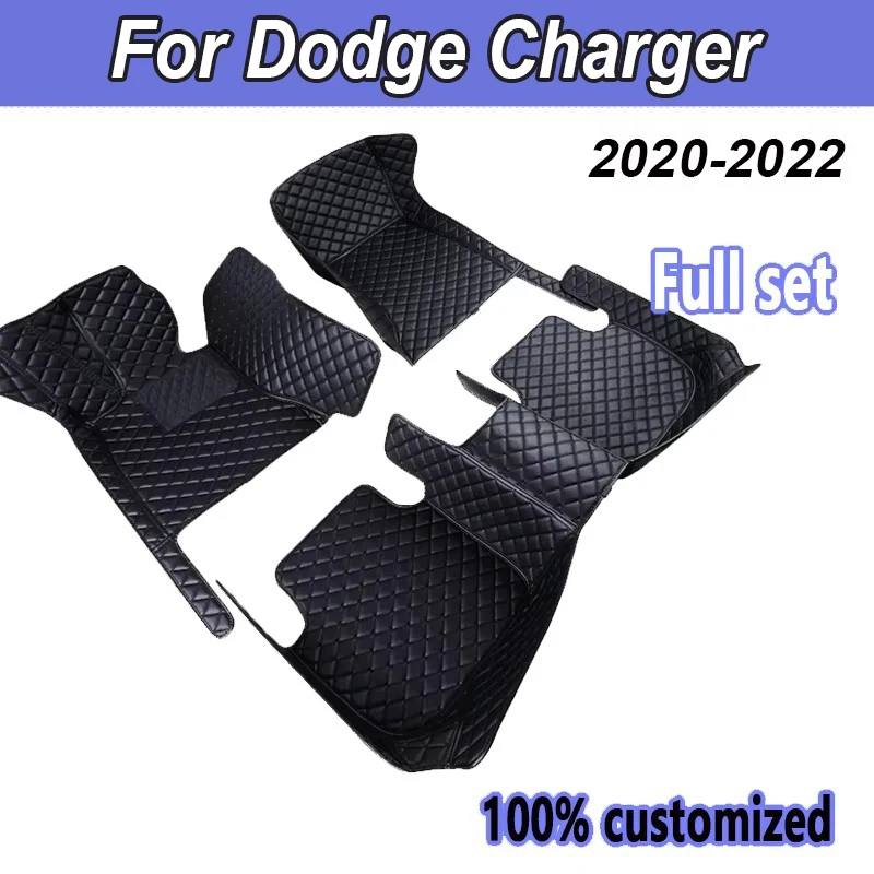 

Custom Car Floor Mats for Dodge Charger 2007-2021 Years Artificial Leather Carpet Interior Car Accessories