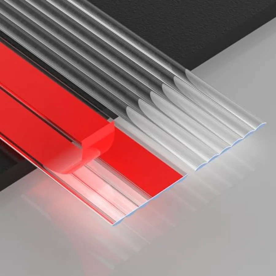 

Clear Wall Corner Protector Edge Guard Peel and Stick Self Adhesive Flexible Inside and Outside Corner Molding Trim Strip for W