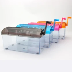 A6 Portable Mini Paper Shredder Electric USB Battery Operated Shredder Documents Paper Cutting Tool for Home Office