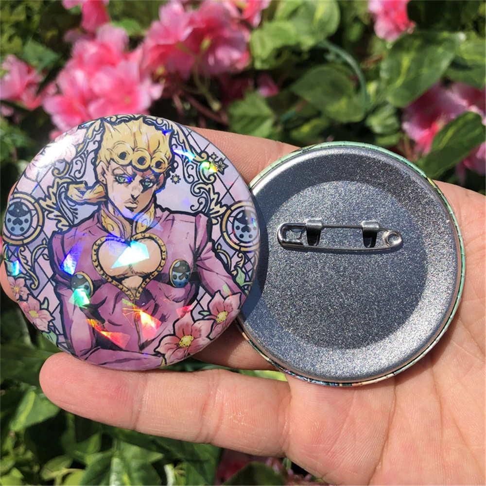 Jolyne cujoh kujō jōtarō ชุดคอสเพลย์ผู้หญิง spte อุปกรณ์เสริมแผ่นดีบุกเข็มกลัดกระเป๋าเป้สะพายหลัง lencana PIN