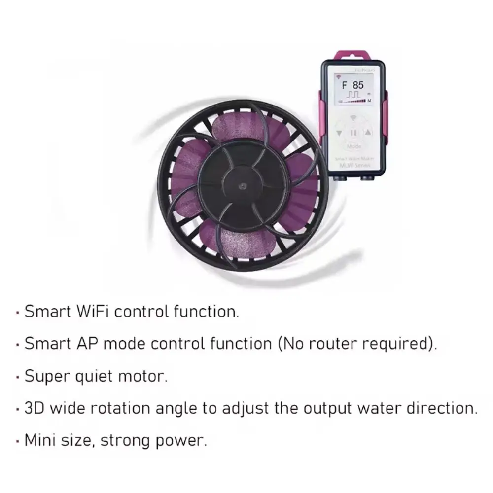Jebao/Jecod MLW Series Aquarium Fish Tank Smart App WiFi Control Wave Maker Flow Pump with LCD Controller