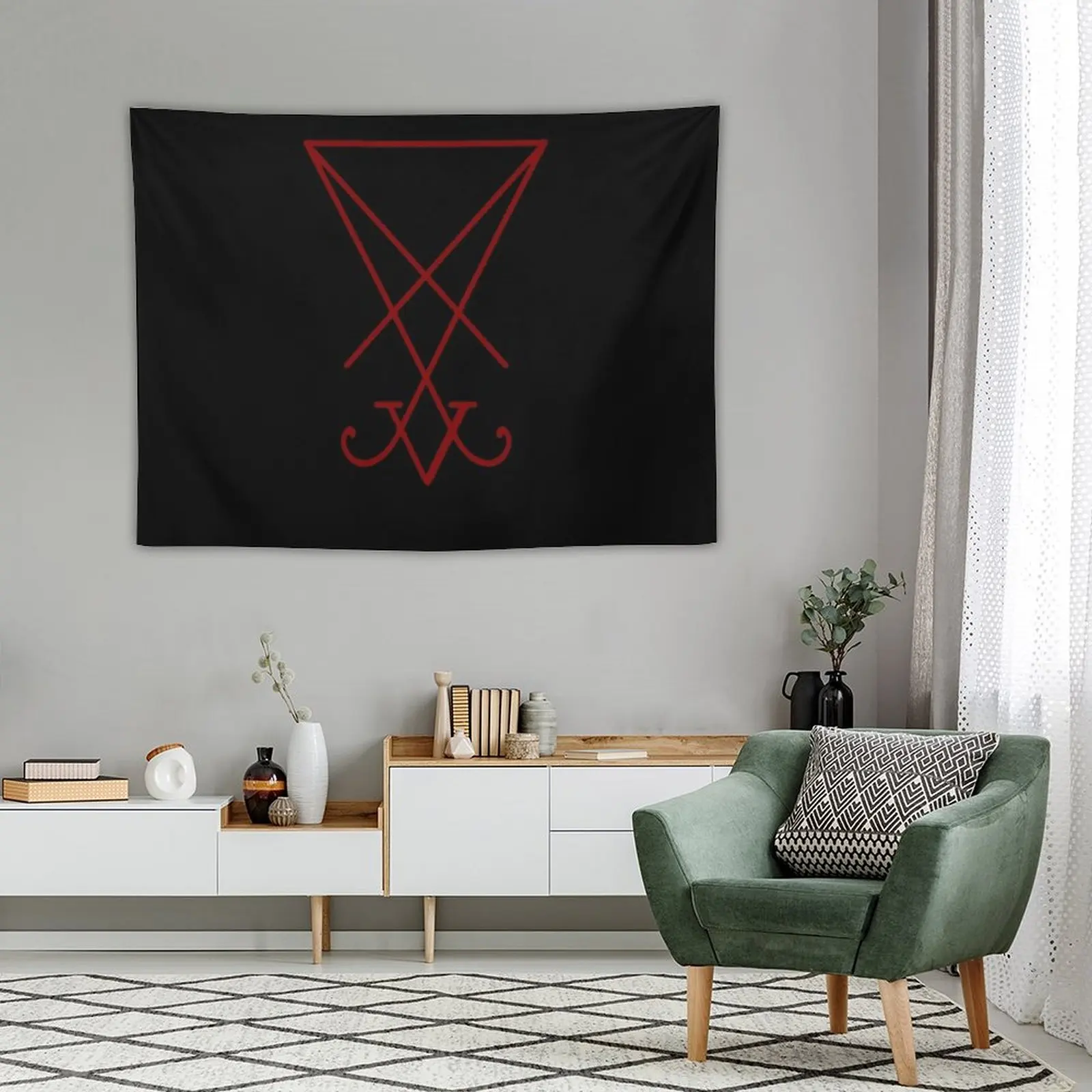 Lucifer sigil tapiserie pokoj dekorace roztomilá dekorační zeď tapiserie koberec na  zeď