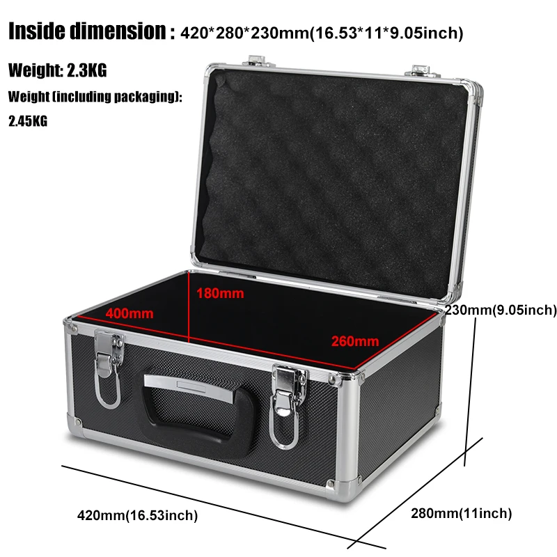 Aluminum Alloy Tool Case,Portable Multi-Functional Storage Box,Protective Equipment Case For Instruments,Hardware Tools