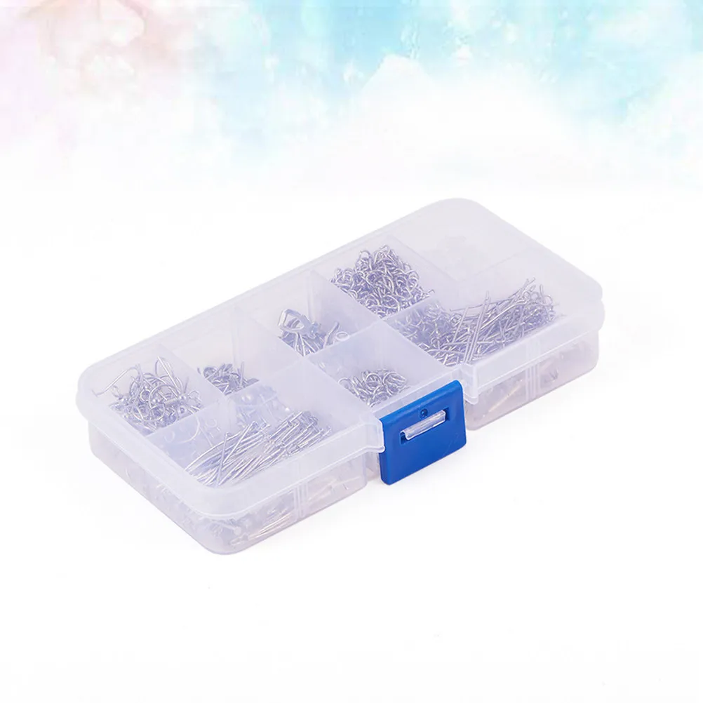 

1Set Elegant Simple Chic Earrings Accessories for Women Sterling Silver Tone Lightweight Non Deform Earring Making Repair Daily