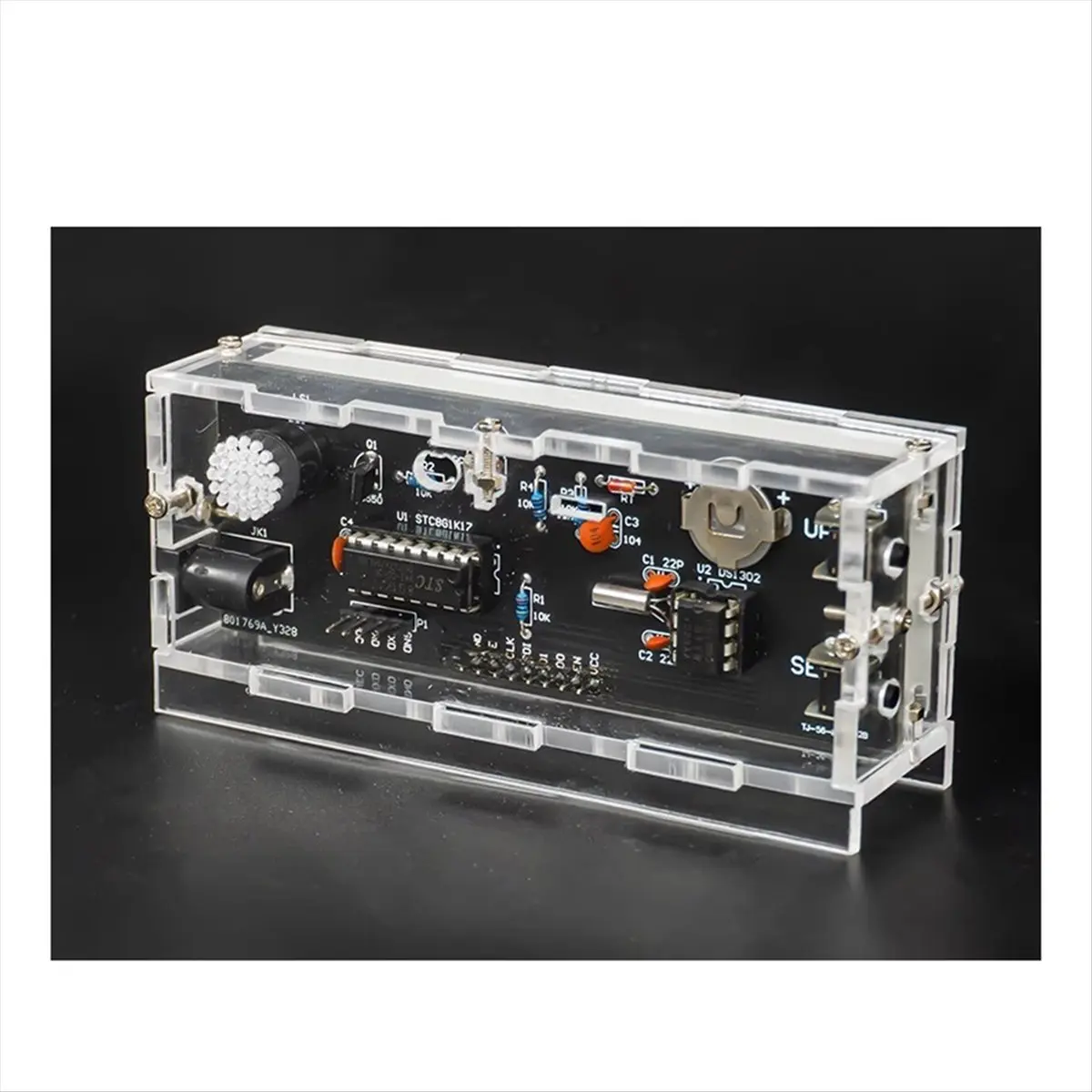 M85K Colorful RGB DIY Digital Clock Kit Display Temperature Alarm Soldering Project Learning Practice Solder Electronic Kit