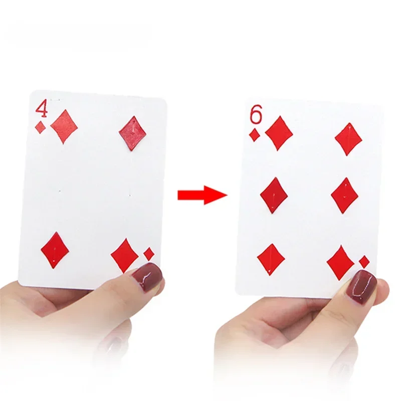 Fantastic 4 To 6 Moving Point Magic Tricks Close Up Card Magia Professional Magicians Tricks Magic Tool Magie Props Card Box