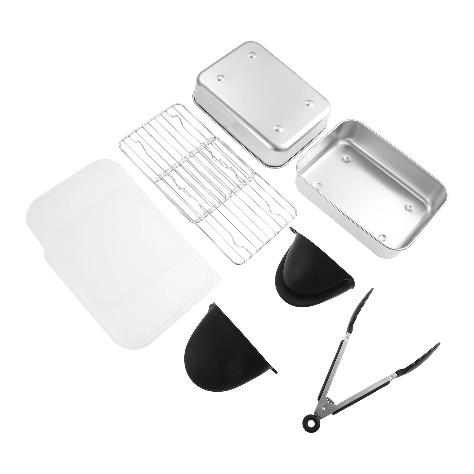 9PCS/Set 304 Stainless Steel Casserole Dish Airfryer Silicone Moulds Accessories For Ninja AF400EU AF451EU AF500EU DZ400EU