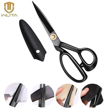 WUTA Professional Scissors Extreme Sharpness Cutting Leather Fabric Heavy Duty Metal Scissors Sewing Shears Craft Tools