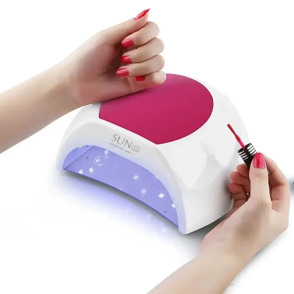 

Sun2C UV Nail Lamp 48W Gel Polish Dryer Pedicure Light Manicure Lamp Nail Art Gel Dryer Machine Nail LED Lamp Not Black Handed