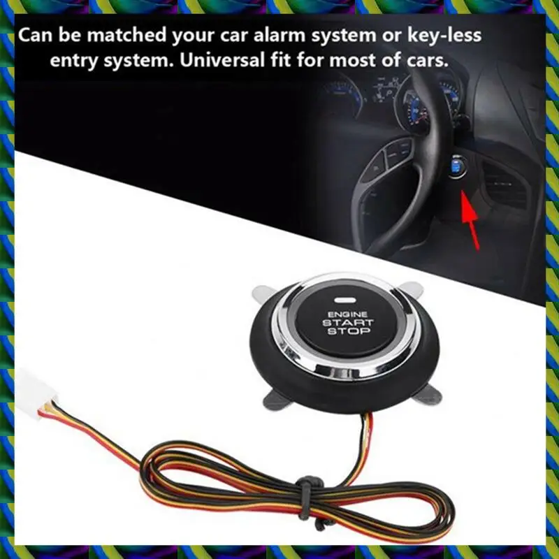 毎日の車 SUV スイッチキーレスエントリーエンジンスタート警報システムプッシュボタンリモコン停止自動盗難防止システム簡単に