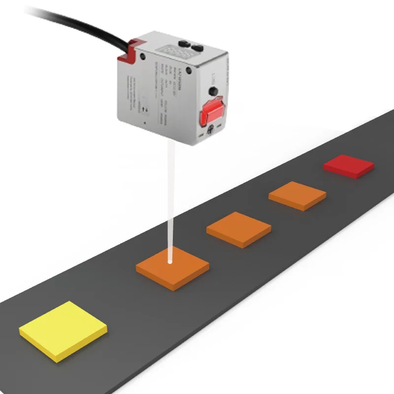 Color Sensor Cable Type Digital Accurate Color Reader Sensor Industrial Optoelectronic Color Sensor