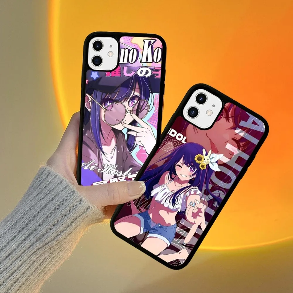 Anime Oshi No Ko Phone Case Silicone PC+TPU For For IPhone 11 12 13 14 15 16 Plus Pro Max Cover