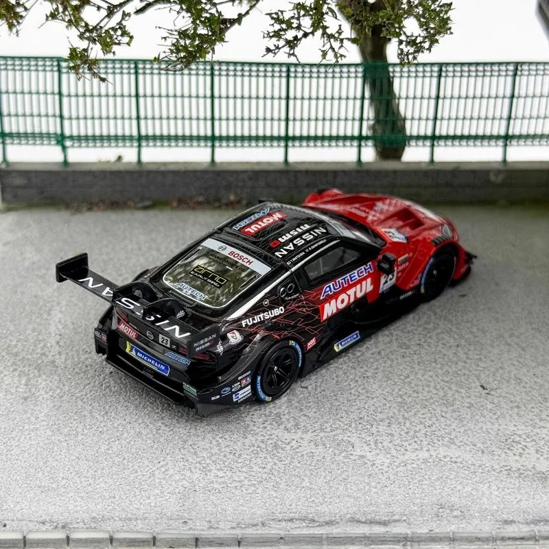 Escala MINIGT 1/64 Nissan Z Nismo GT500 # 23 brinquedo de liga fundida em metal modelo presente