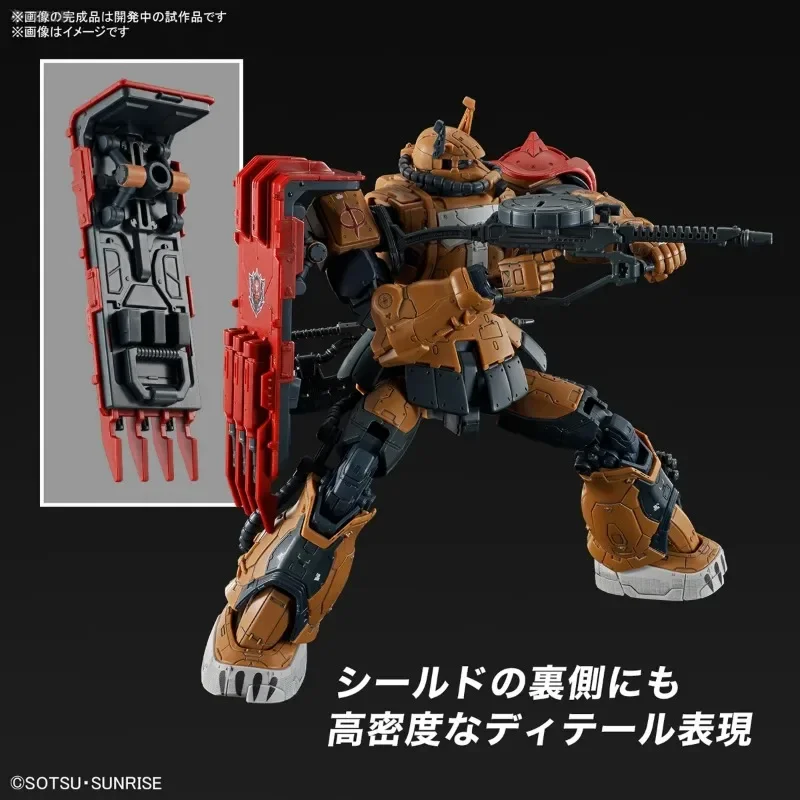 En stock genuino BANDAI HG 1/144 RX-78[G]E GUNDAM EX [RFV] y MS-06F ZAKU II F TYPE SOLARI [REV] Ver. Juguetes modelo anime de ensamblaje