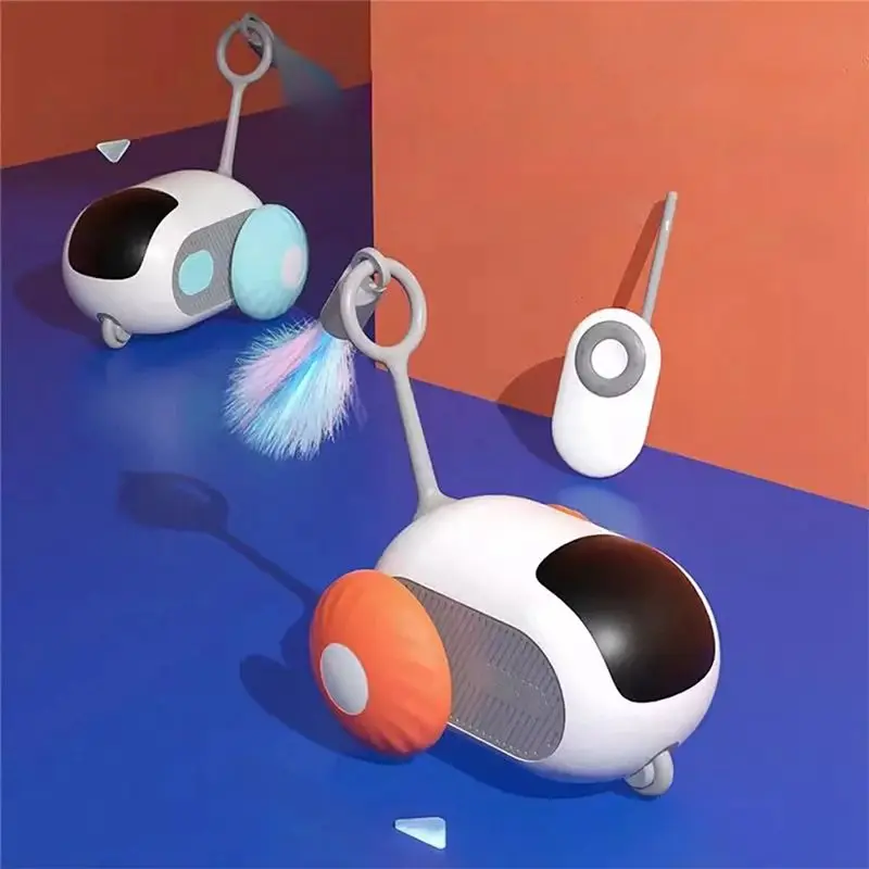 BEDW-Smart Cat Automatic Moving 2 Modes التحكم عن بعد سيارة اللعب التفاعلية تدريب القطط للكلاب