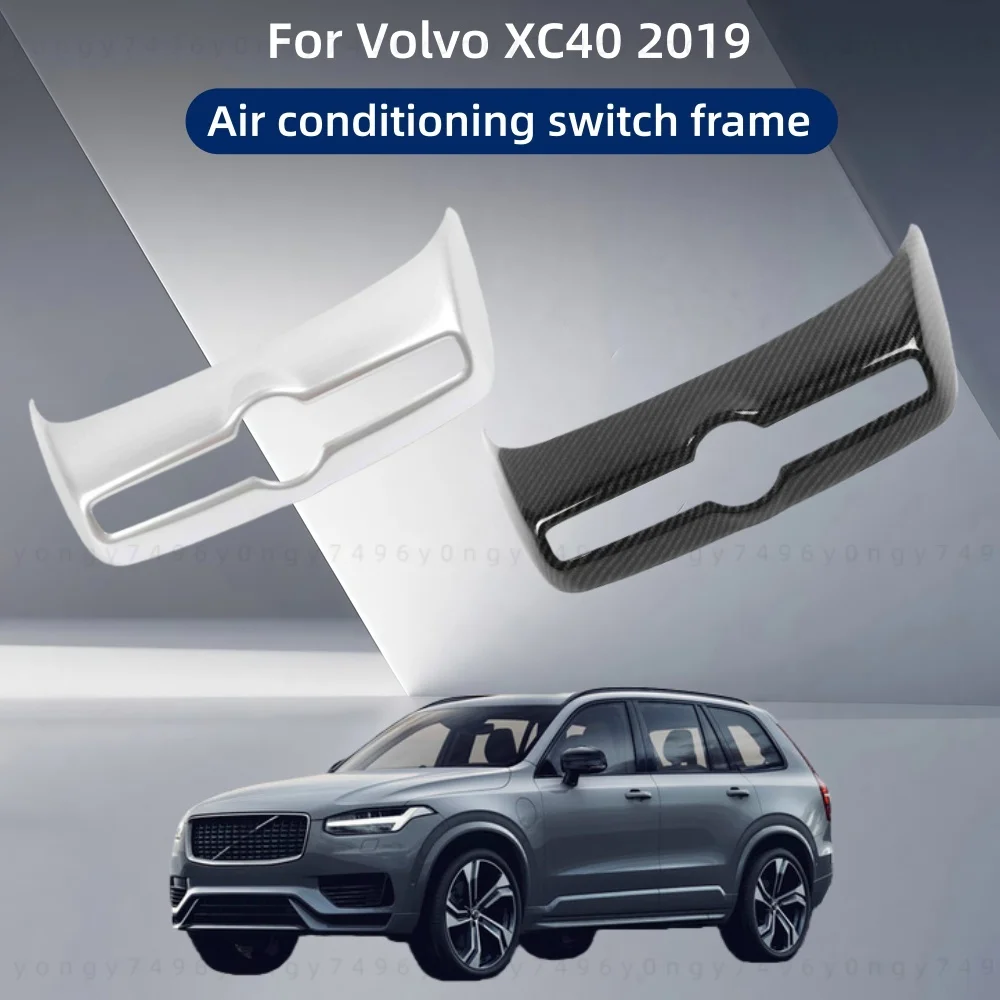 

Car Upgrade Stickers Air Conditioning Switch Frame Trim Paste Style ABS For Volvo XC40 2019 Modification Decoration Accessories