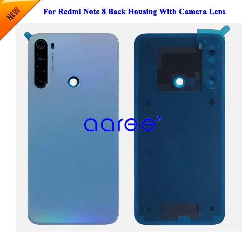 Grade AAA Back Cover Housing with Camera Lens For xiaomi Remi Note 8 Back Housing Back Cover Door with Adhesive