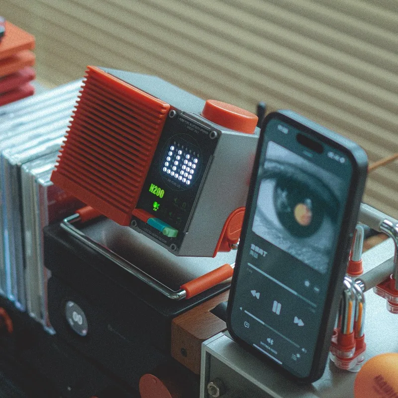 SYITREN N200 Bluetooth Desktop Speaker Vintage Table Setup