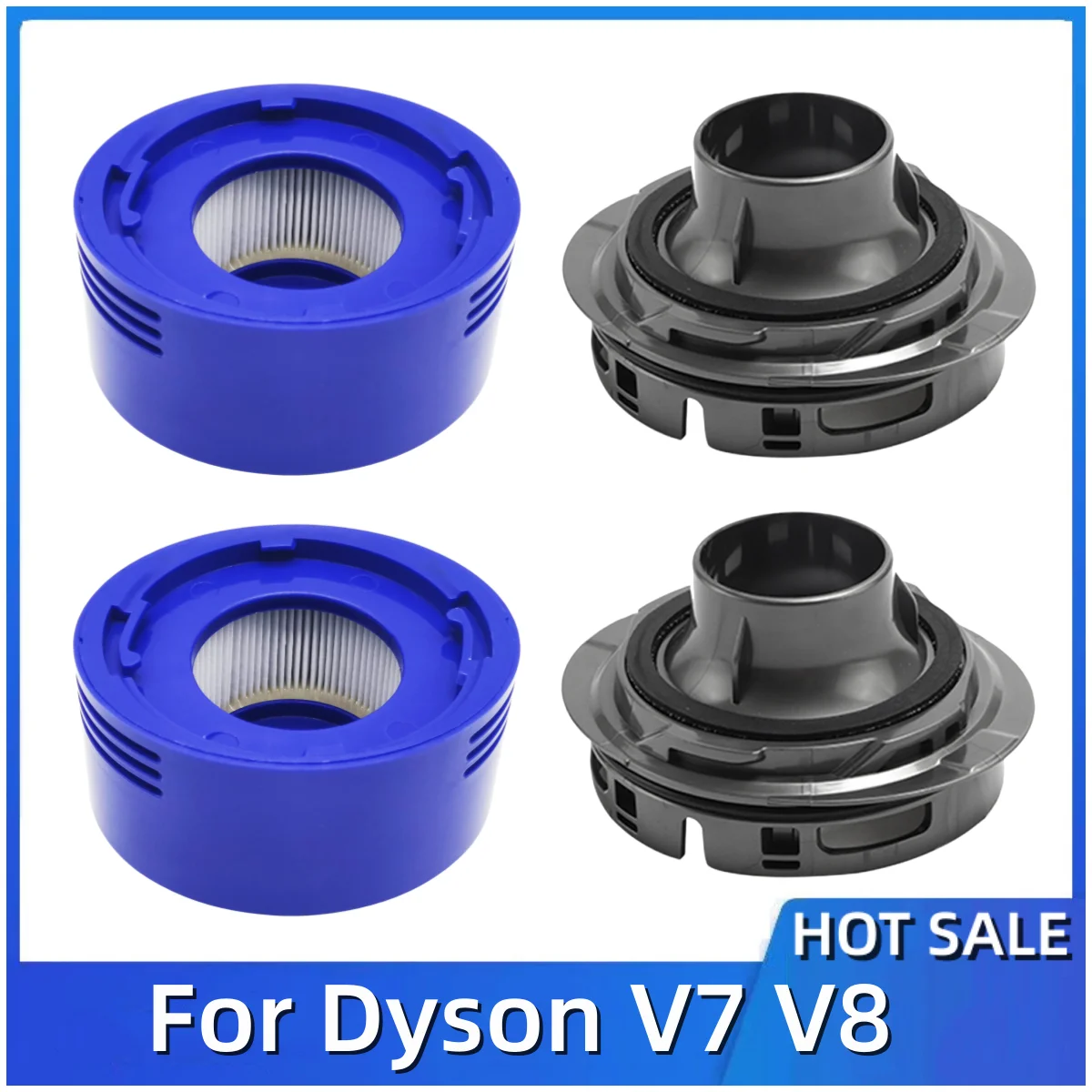 Motor Rear Cover & Rear Filter Kit Replacemnet For Dyson V7 V8 Vacuum Cleaner Accessories