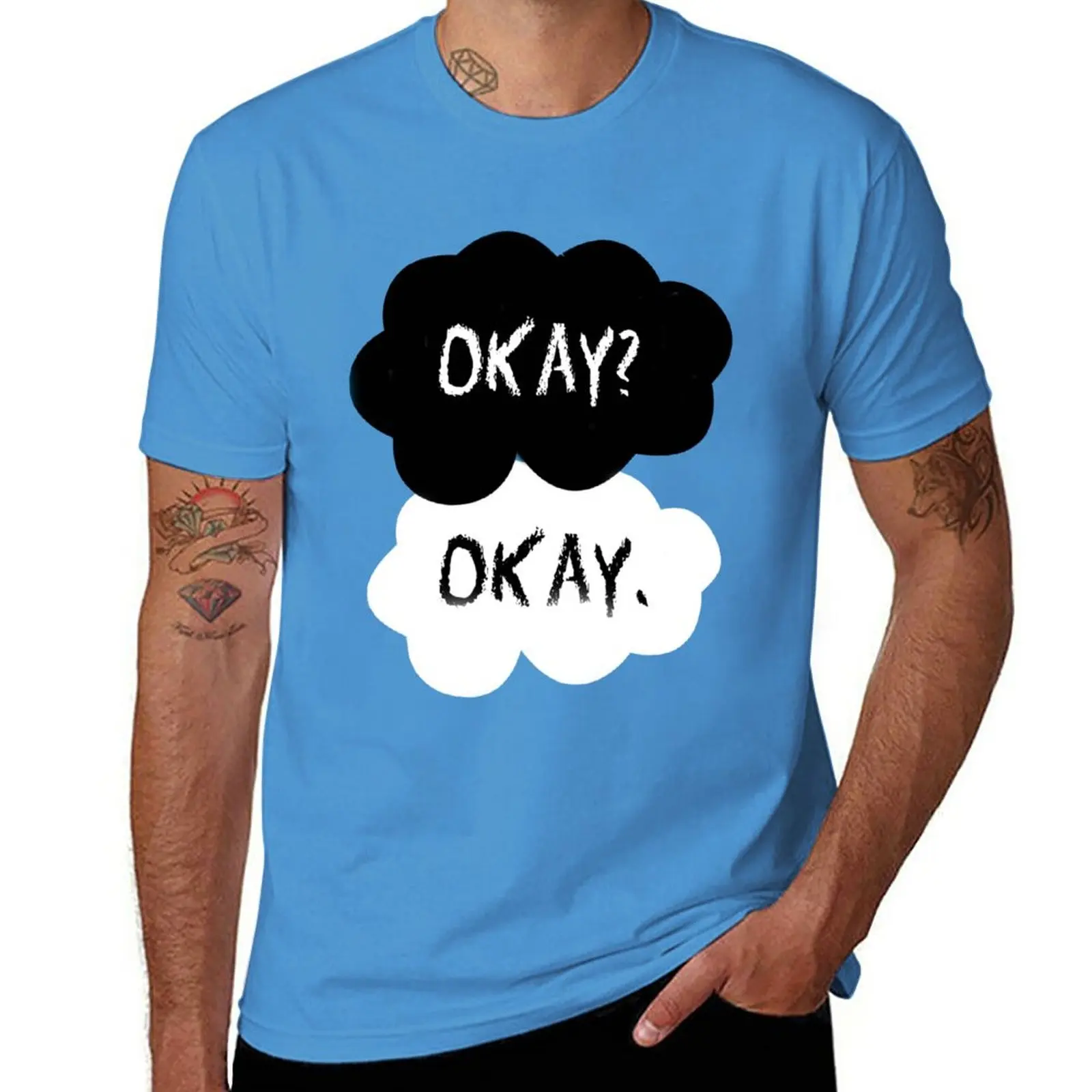 

The Fault In Our Stars - Okay T-Shirt customizeds plain men t shirt