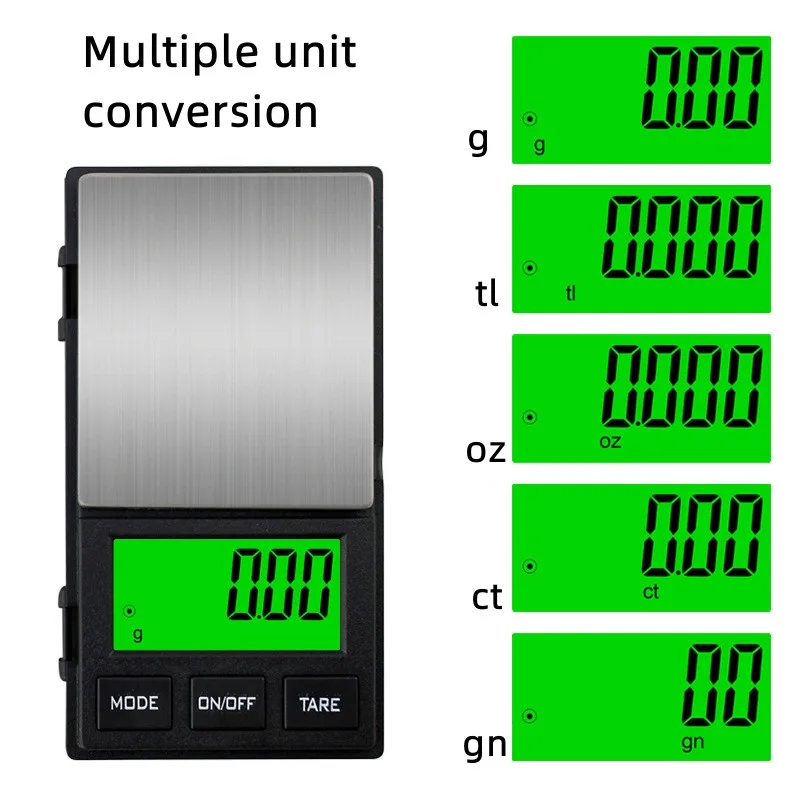High-Precision Electronic Scale 0.01G Small Jewelry Scale Portable Electronic Scale Mini Pocket Scale