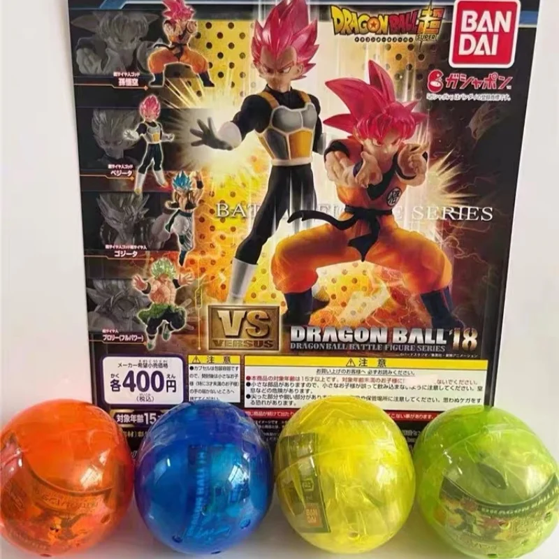 

Genuine Bandai Dragon Ball Gashapon Capsule Toys Battle Figure Series 18 Son Goku Vegeta Broli Anime Figure Model Decoration Toy