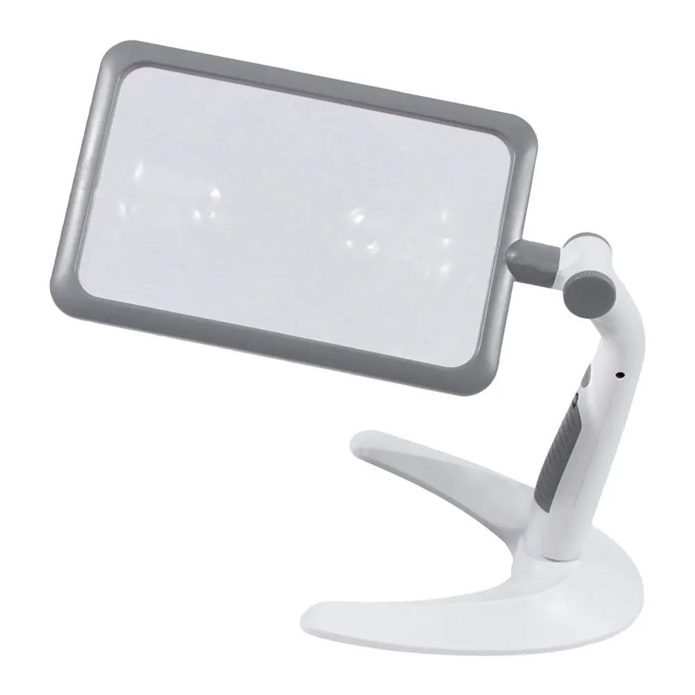 

Handheld Desktop LED Magnifier Adjustable Light Reading Book Magnifying Lens for Seniors Detailed Viewing Tool