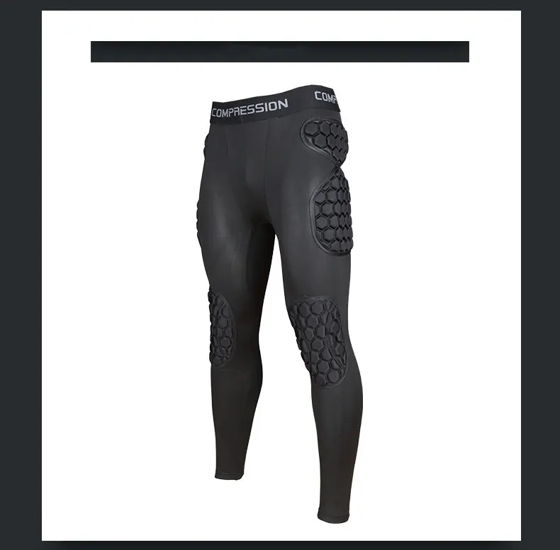 Herren Fußball Torwart Trainingshose EVA Verdickte Schwamm-Knieschoner Schutz Herren Fußball Rugby Knieschutz Hüftpolster Hose Lange Hose – Detail 11