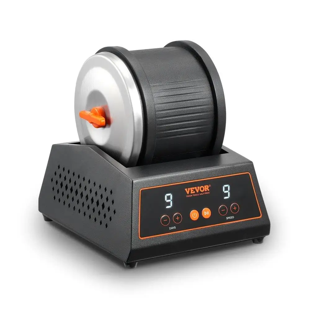 

Rock Tumbler Machine 4 lbs Rock Polishing Kit 9 9-Day Timer Steel