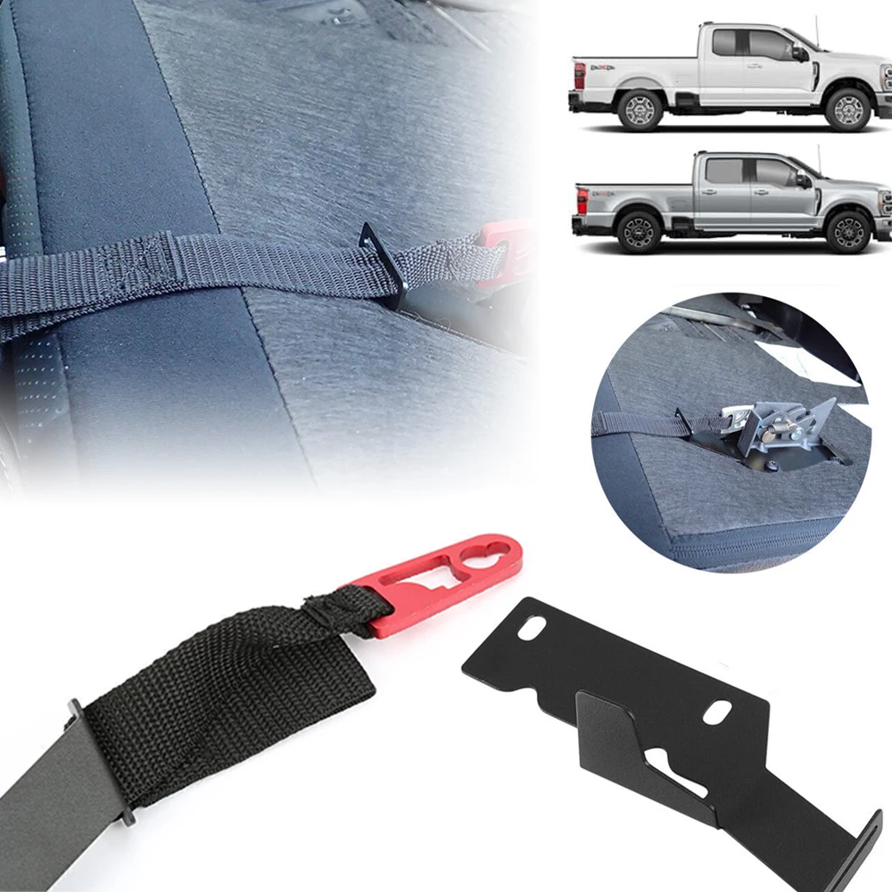For Ford F150 F250 F350 Durable Buckle Adjustable Strap Safety Belt Buckle Rear Seat Quick Latch Car Release Belt
