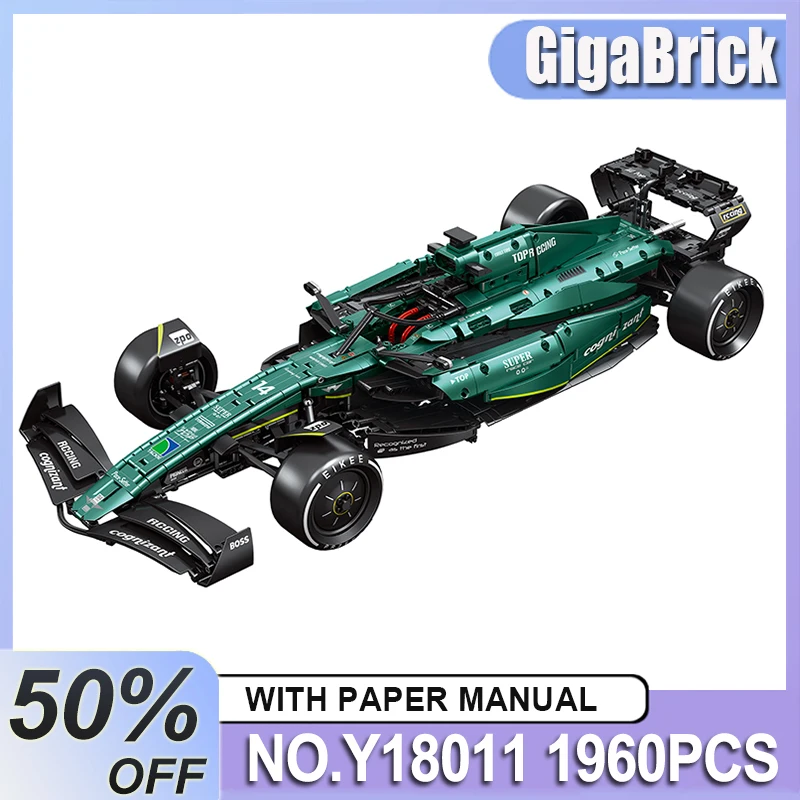 جديد EIKEE Y18011 MOC نموذج سيارة فائق فريد من نوعه لتقوم بها بنفسك مكعبات بناء مستوحاة من السباق لعبة ألغاز الطوب هدايا عيد الميلاد للأطفال