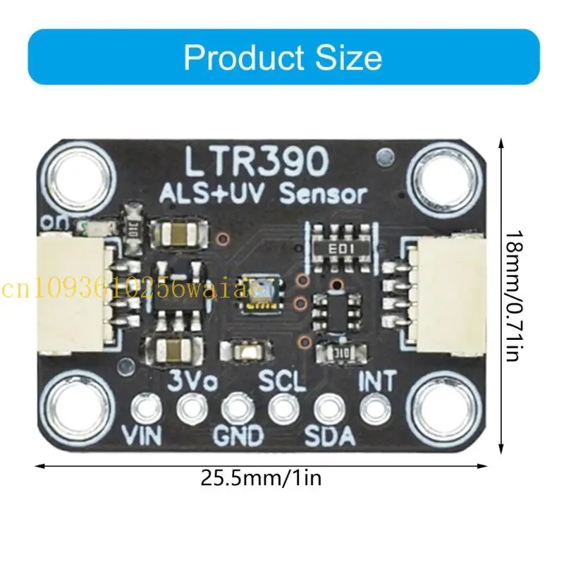 652F LTR390 280NM 430NM MODULE SENSORY للضوء للمراقبة البيئية الرقمية 3.3V 5V لاكتشاف الكثافة
