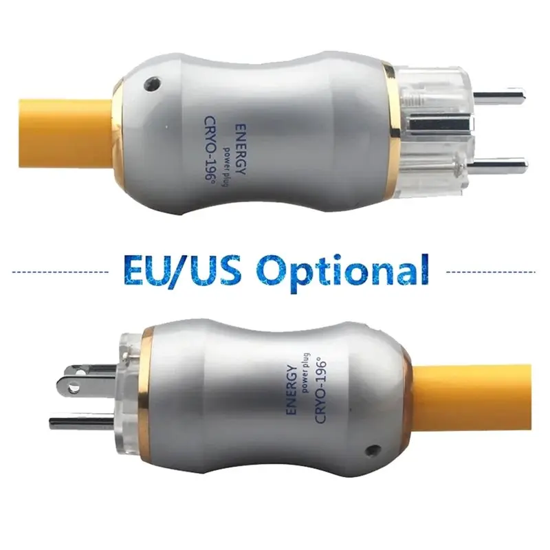 1.5M Audiophile Hifi Audio Power Cable -156'C Freezing EU EU Plug-Y47A