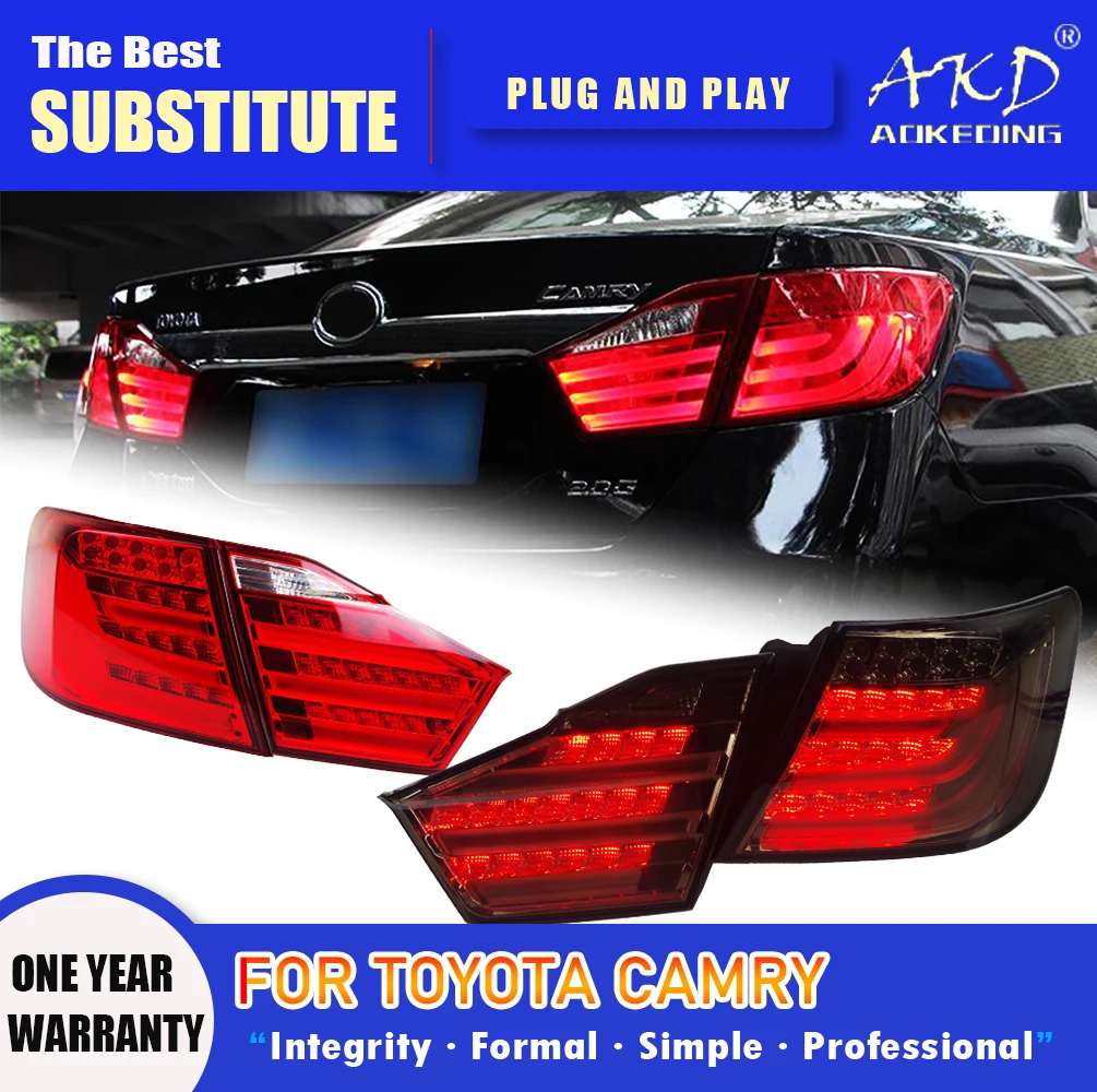 

AKD Tail Lamp for Toyota Camry LED Tail Light 2012-2014 Camry Rear Fog Brake Turn Signal Automotive Accessories