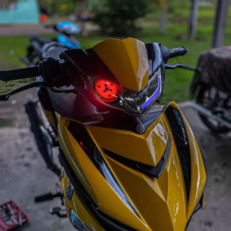 لياماها Y15ZR V2 LC135 V8 نماذج الذكية دراجة نارية LED كشافات الجمعية IOS أندرويد App التحكم الديناميكي DRL #6