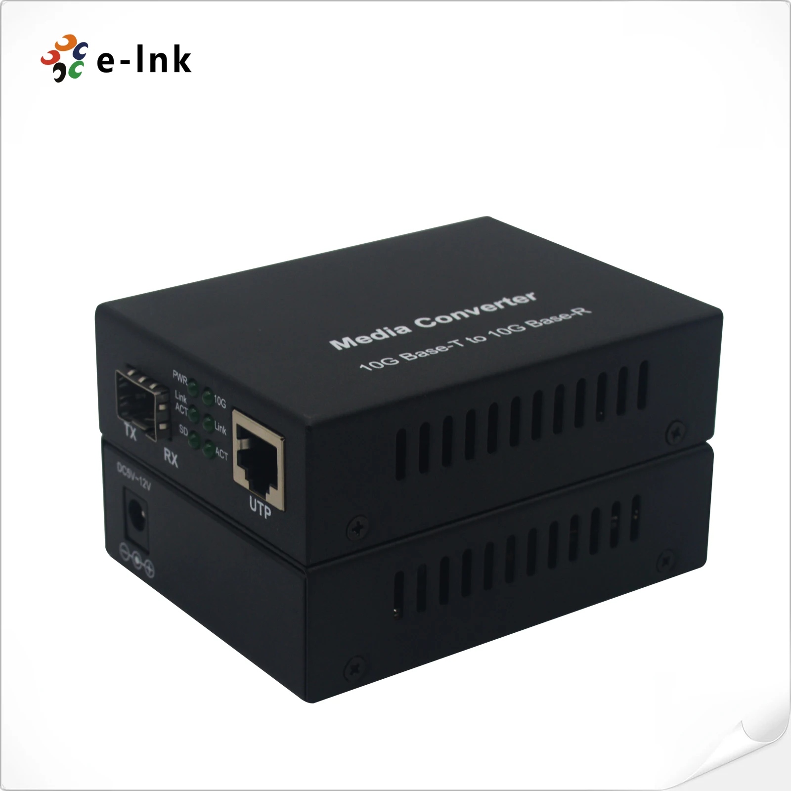 10G Media Converter 10GBase-T RJ45 to 10GBase-R SFP+ Multi-Rate for 1000M/2.5G/5G/10G Network Expansion