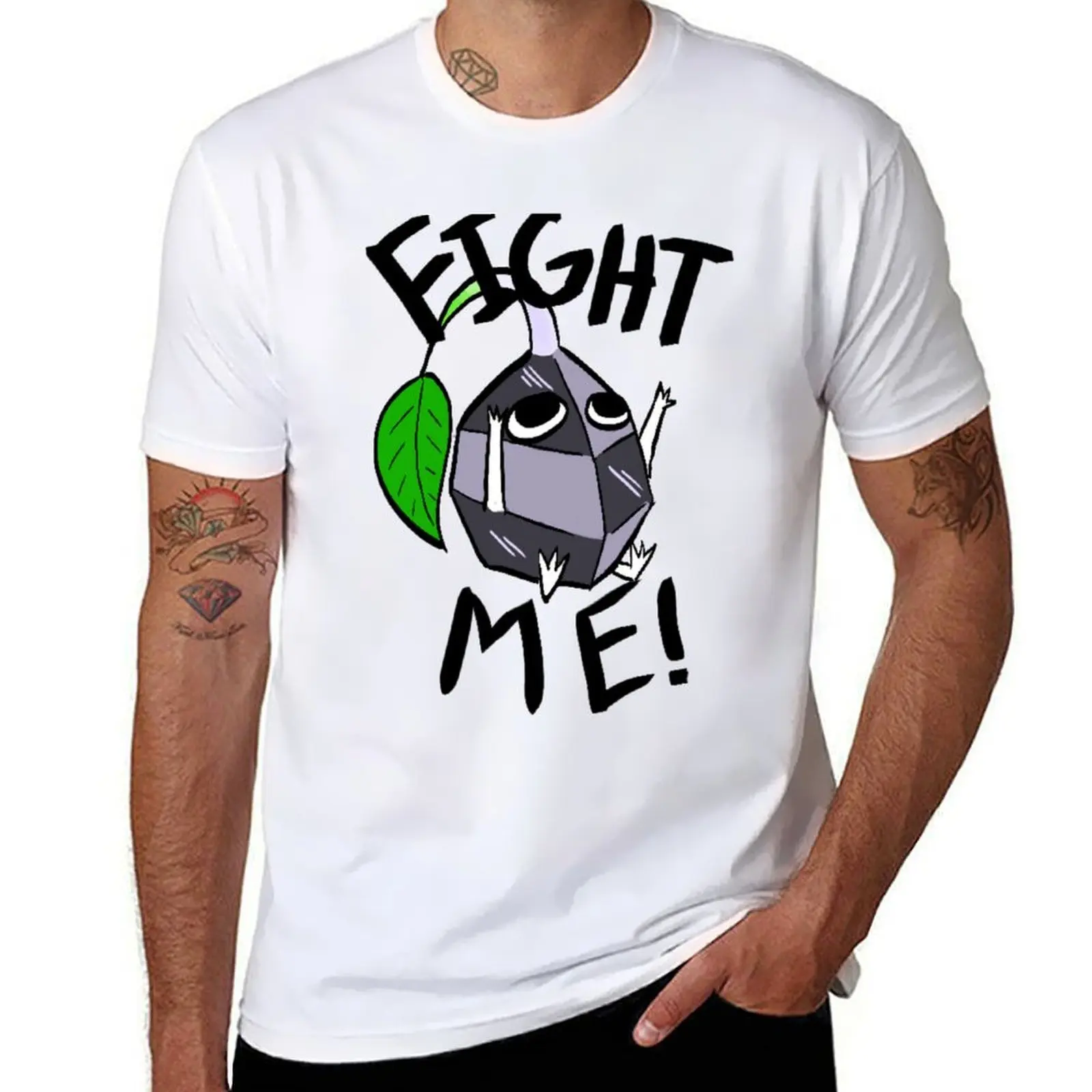 

Fight me! (Rock Pikmin) T-Shirt t shirts for man graphic vintage cotton t shirt man T-Shirt