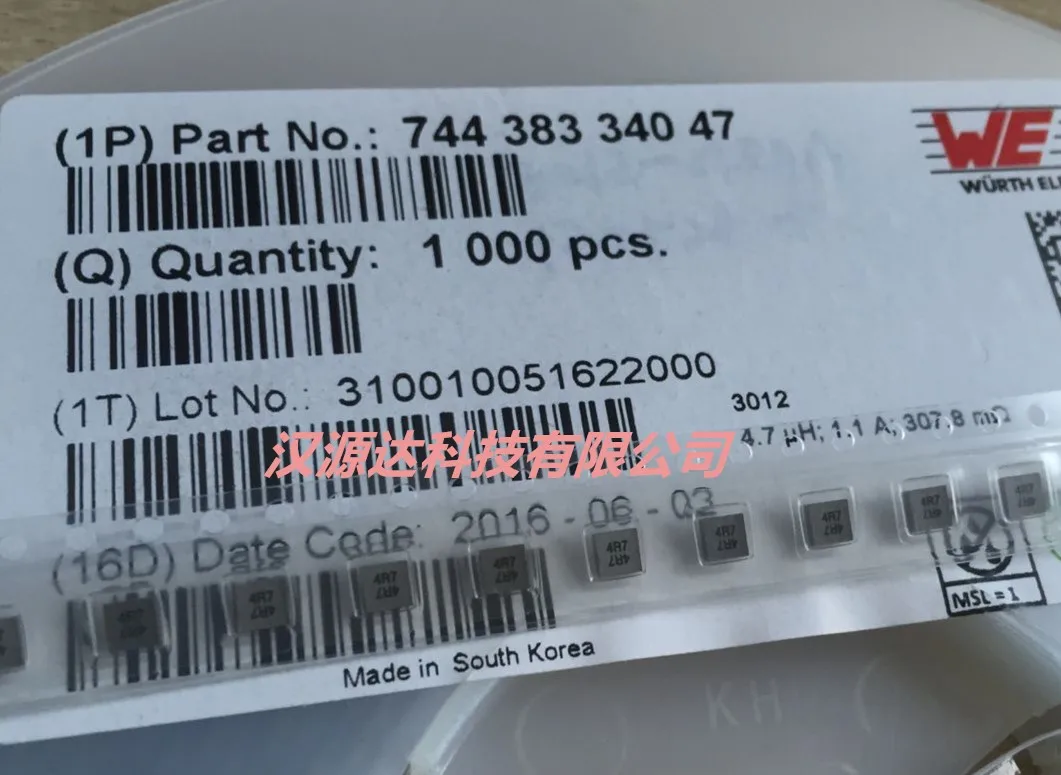 

10pcs/lot 74438334047 -MAPI 3012-4.7UH 1.1A 3*3*1.2 chips Electronic new