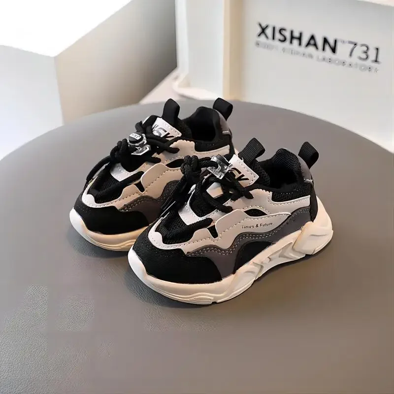 2026 New Kids Sport Shoes Fashion Mesh Breathable Boys Sneakers Spring Autumn Children Girls Outdoor Running Shoes 21-30