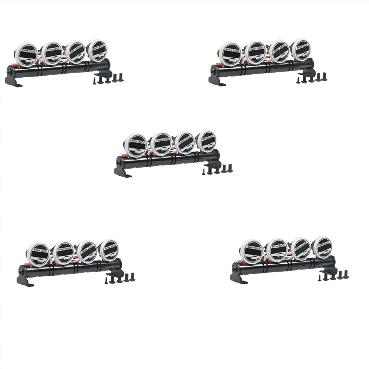WOTT-5Pcs 92.5Mm Multi-Function Bright LED Light Lamp Bar For 1/10 RC Crawler Traxxas TRX-4 TRX4 SCX10,4 Led